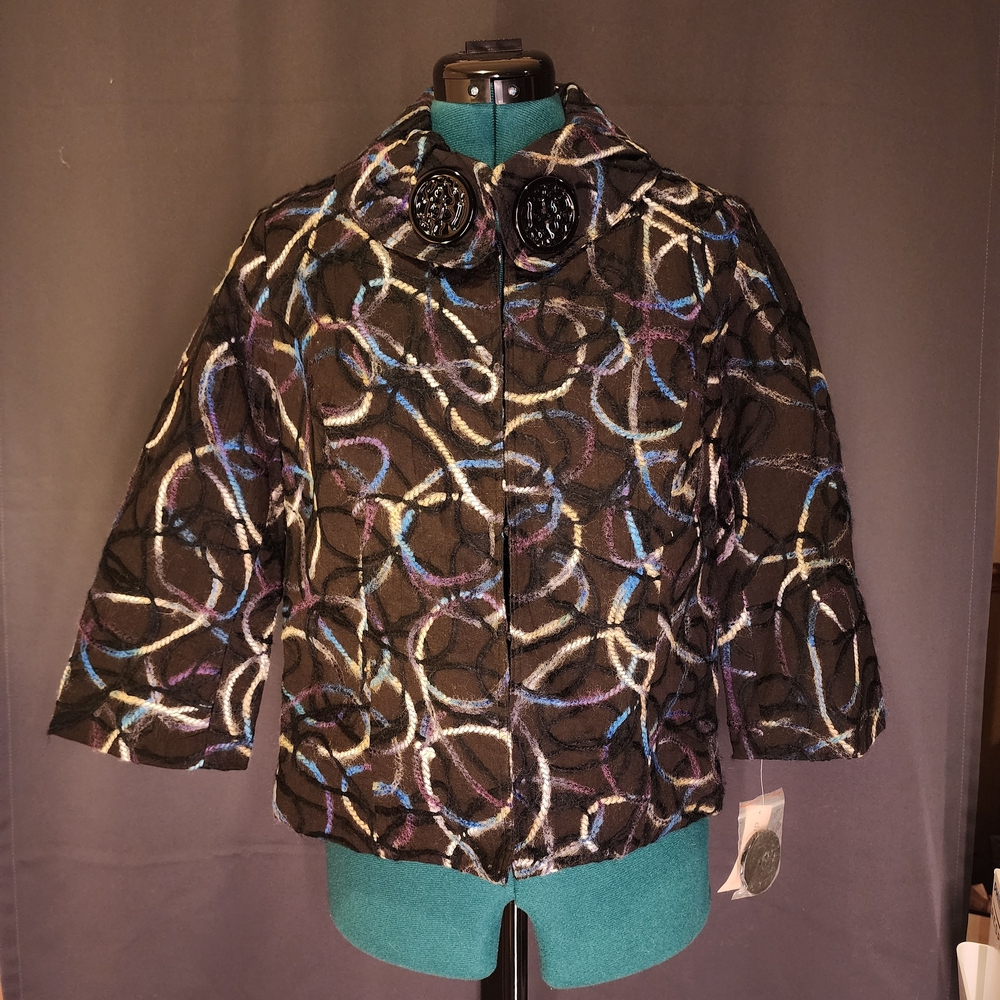 Stylish Black Multicolor Women's Jacket